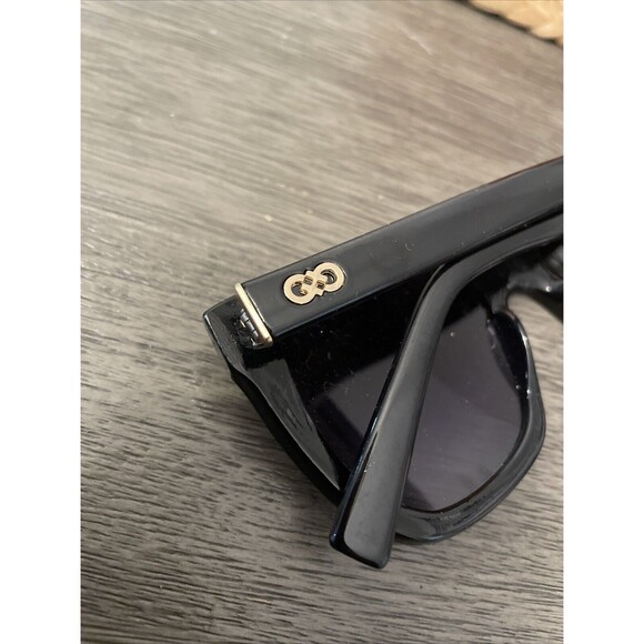 Cole Haan C16144 Dark Black Women’s Polarized Sunglasses - Picture 5 of 6